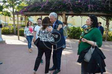 Reunión de los candidatos nacionalistas (NC) con la directiva del colectivo vecinal del Valle de los Nueve (Foto TA)